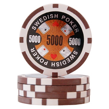 Swedish Poker Brun 5000