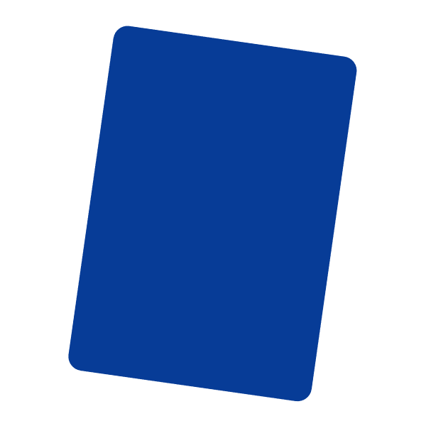 Cut Card (blå)