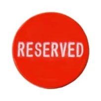 Reserved Button - röd