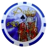 Poker Ace Blå 50 (25-pack)