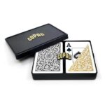 Copag Elite Bridge Size Jumbo Index (guld/svart) - 2-pack
