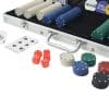Pokerset: Suited 500 marker 4 gram - Innehåll