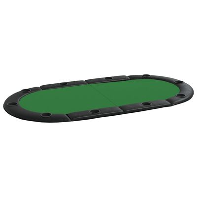 Tabletop för 10 spelare hopfällbart 208x106x3 cm - Grön
